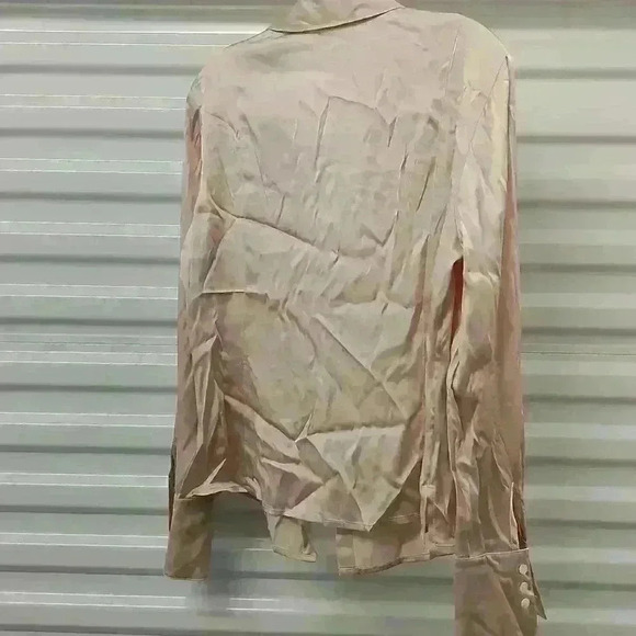 Blouse pink silk/spandex petite - Picture 6 of 7